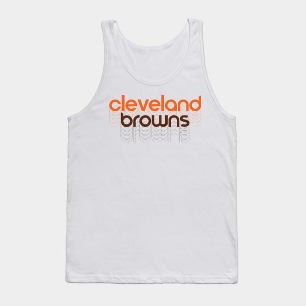 cleveland browns retro Tank Top by mbloomstine